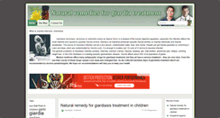 Desktop Screenshot of giardiatreatment.org